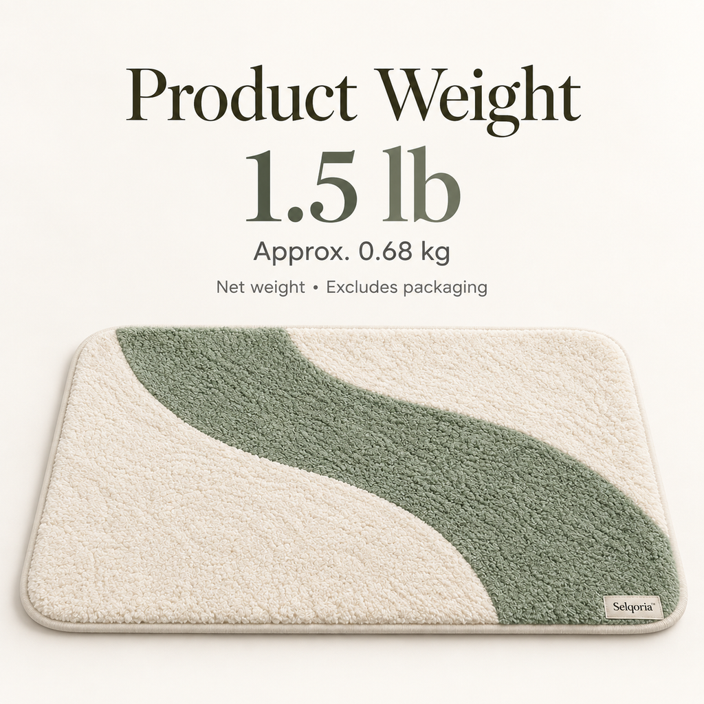 Selqoria™ Sage Curve Floor Mat