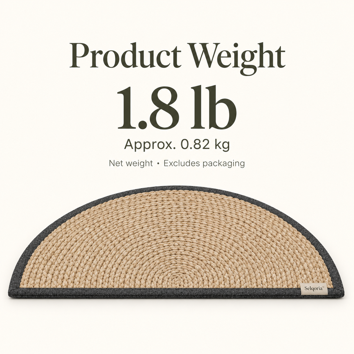 Selqoria™ Half-Moon Woven Entry Mat