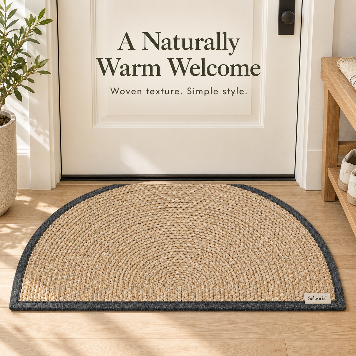 Selqoria™ Half-Moon Woven Entry Mat