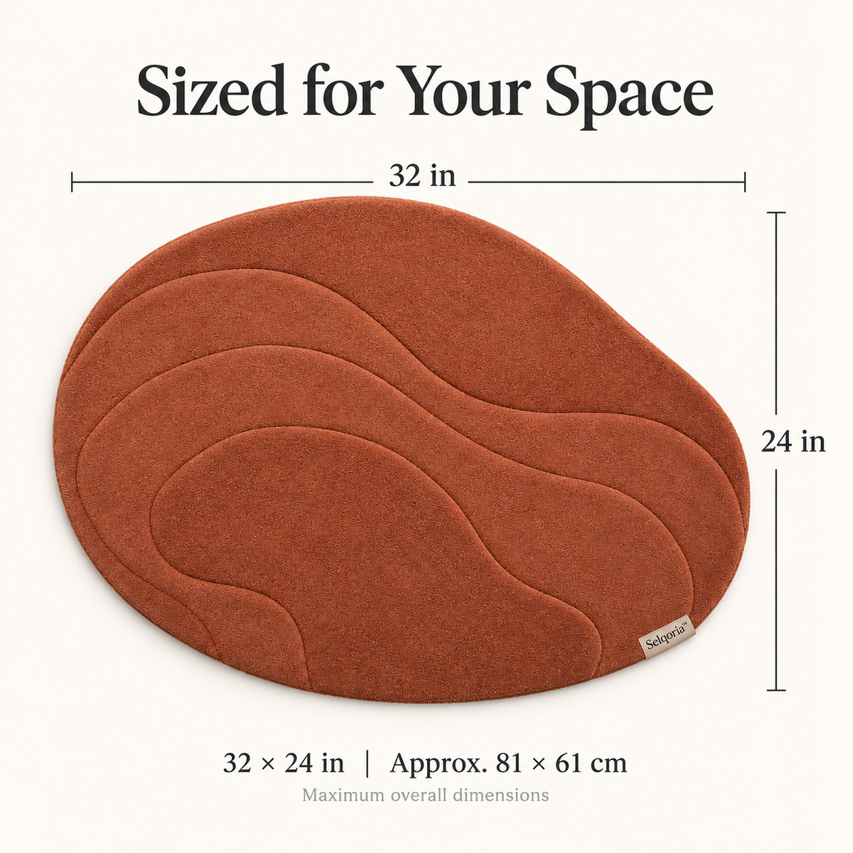 Selqoria™ Terracotta Pebble Accent Mat