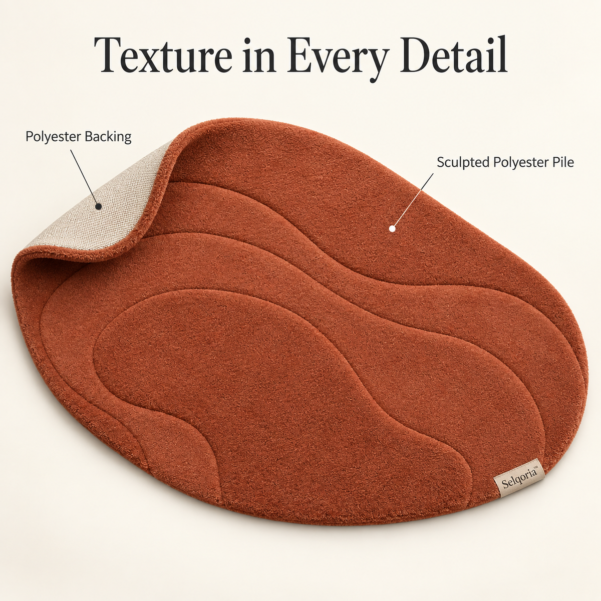 Selqoria™ Terracotta Pebble Accent Mat