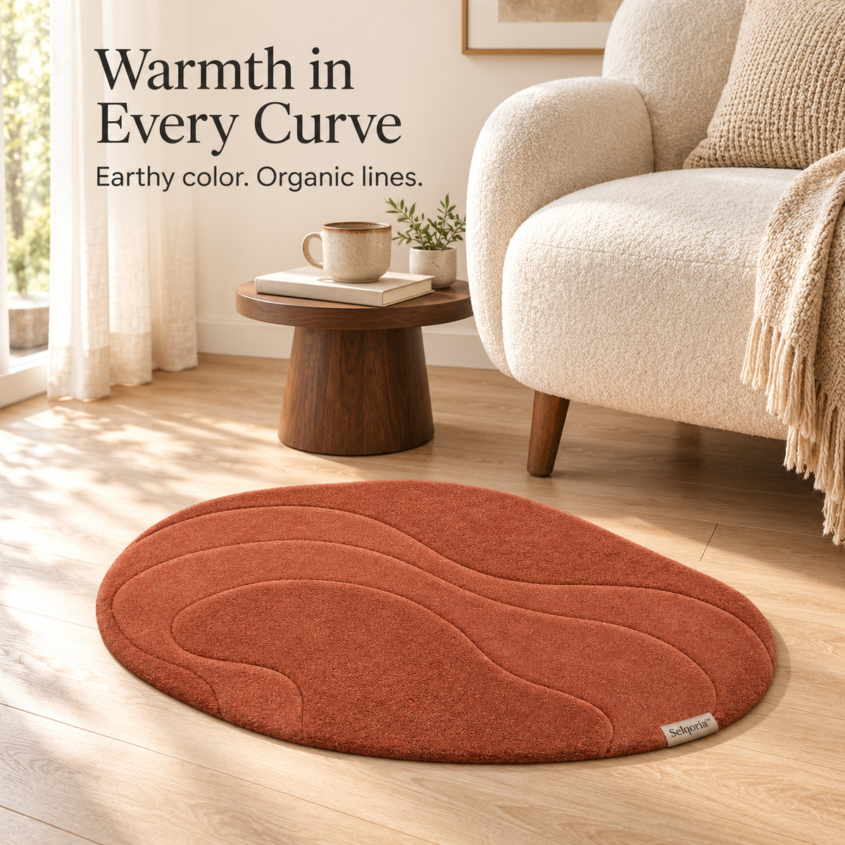 Selqoria™ Terracotta Pebble Accent Mat