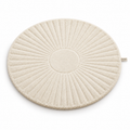 Selqoria™ Ivory Sunray Round Floor Mat