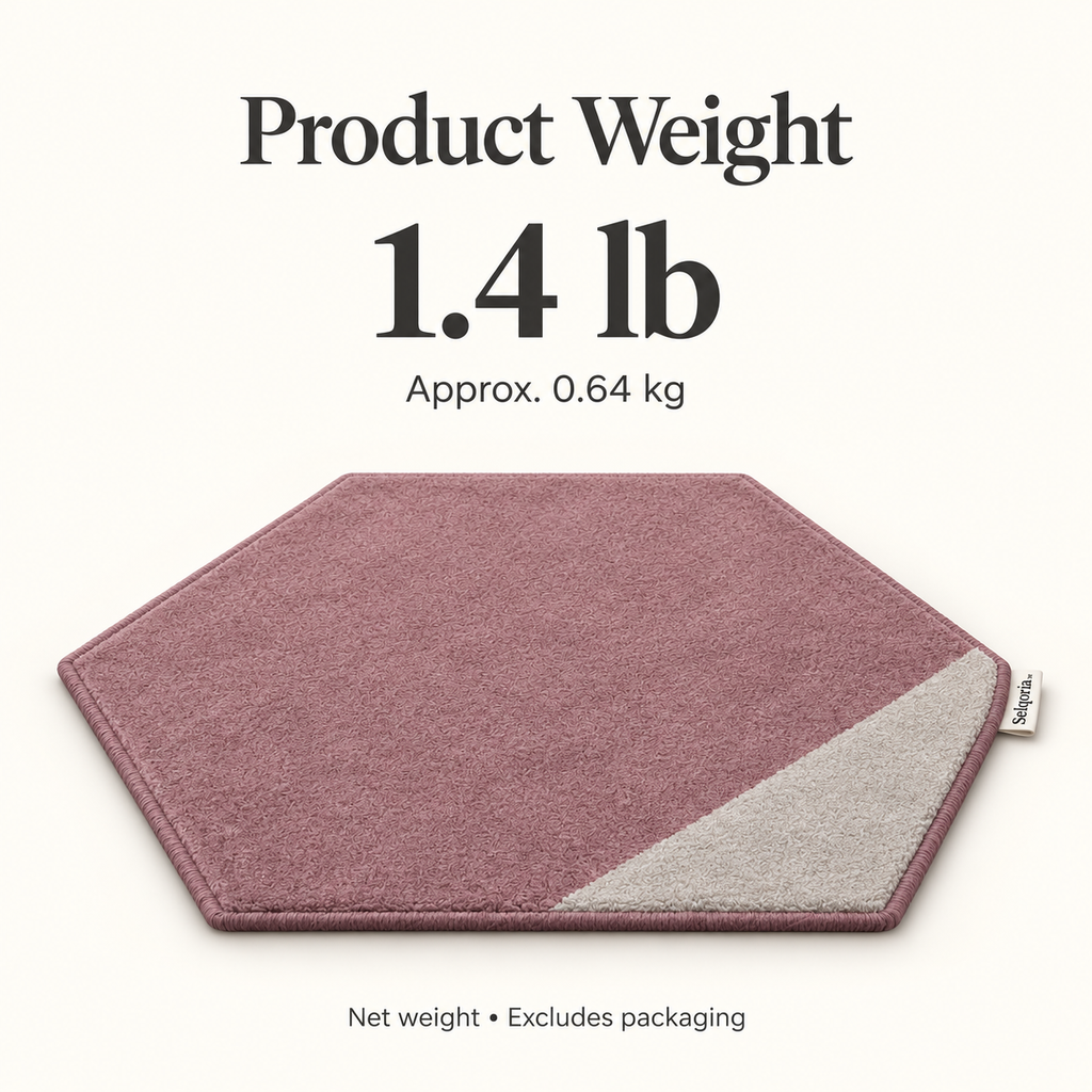Selqoria™ Mauve Hexagon Accent Mat